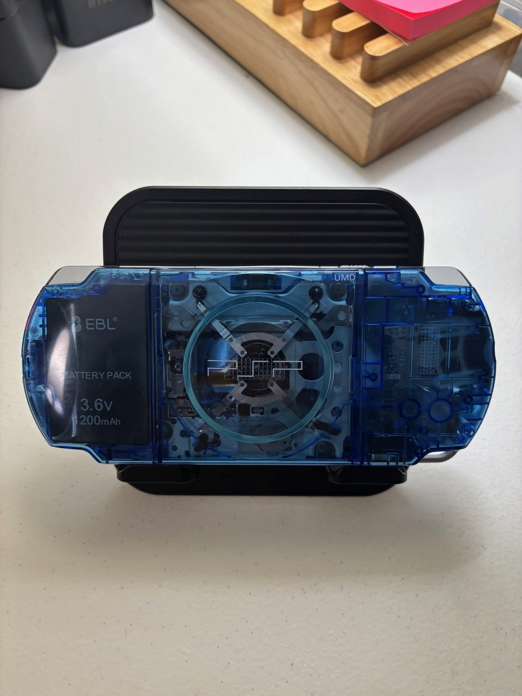 Clear Blue/Blue Buttons 3000 Console