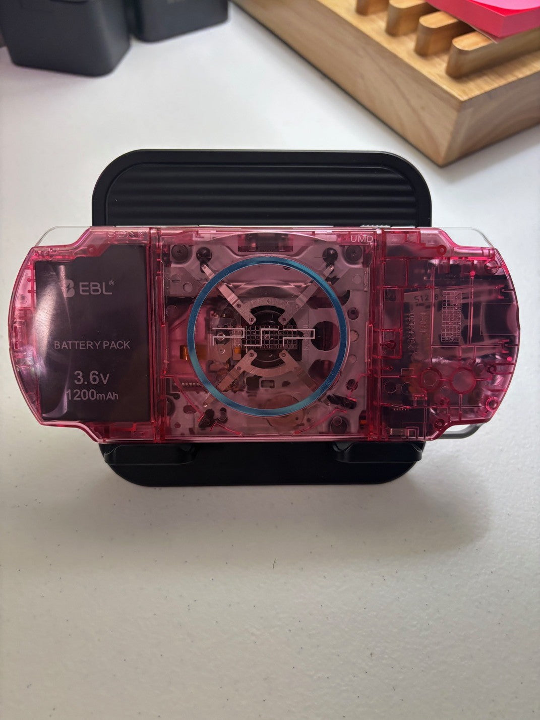 Clear Pink/Black Buttons 3000 Console