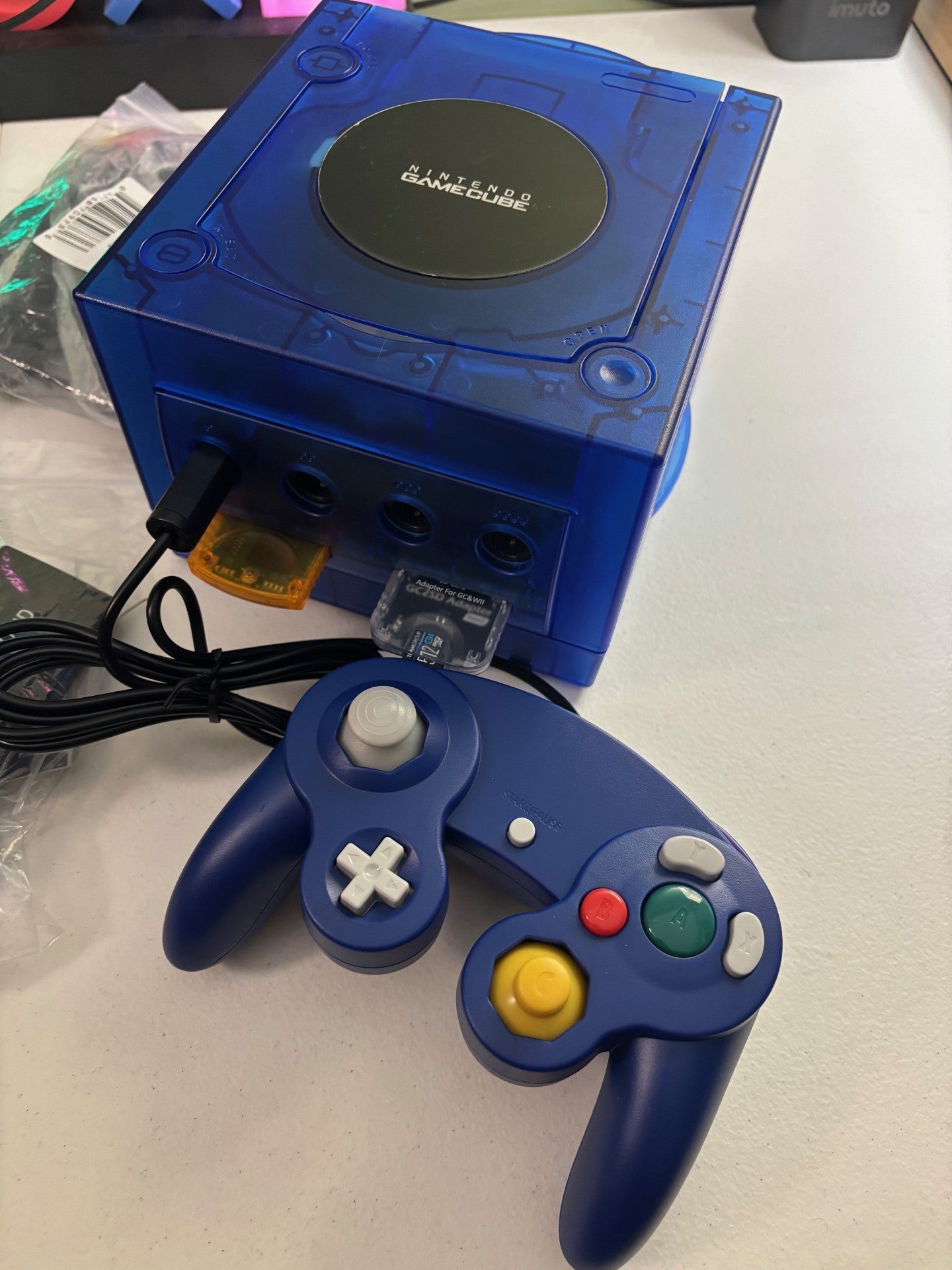 Transparent Blue Gamecube Console 512GB
