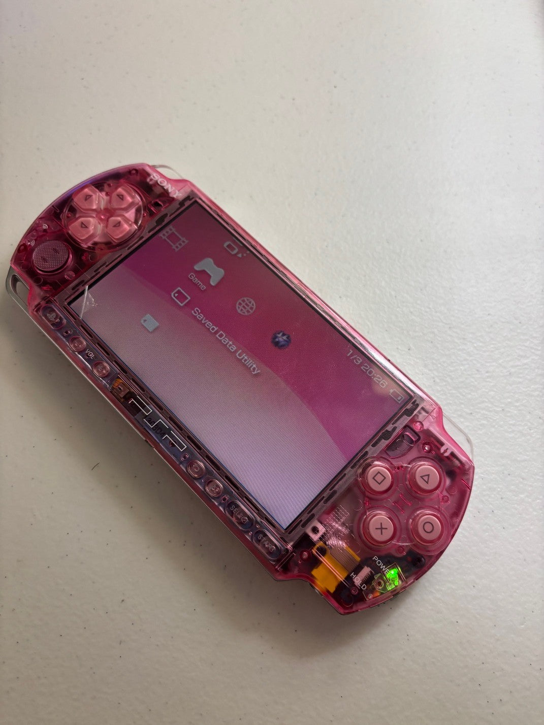 Clear Pink/Pink Buttons 3000 Console