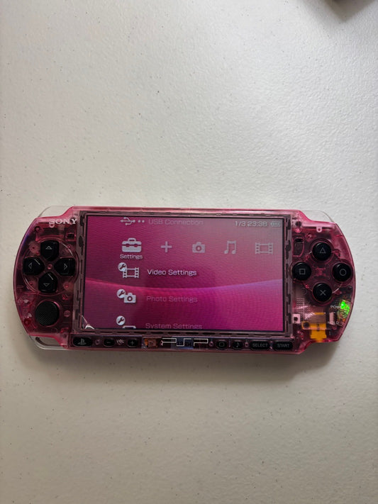 Clear Pink/Black Buttons 3000 Console