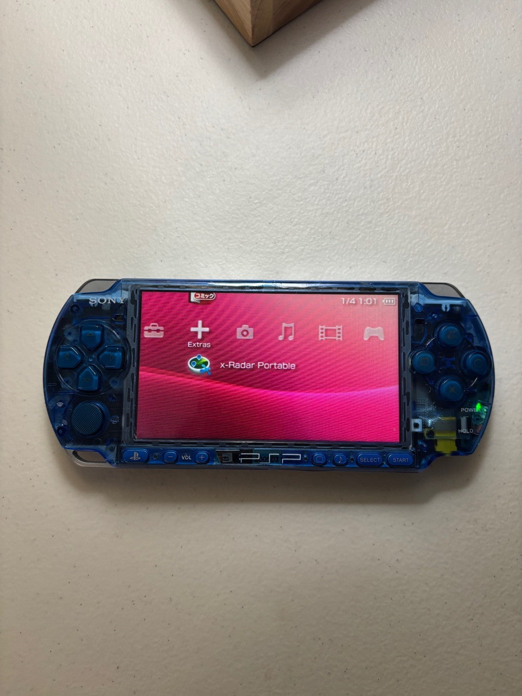 Clear Blue/Blue Buttons 3000 Console