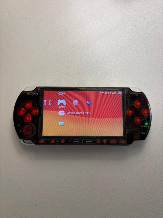 Transparent Black/Red  Buttons Console