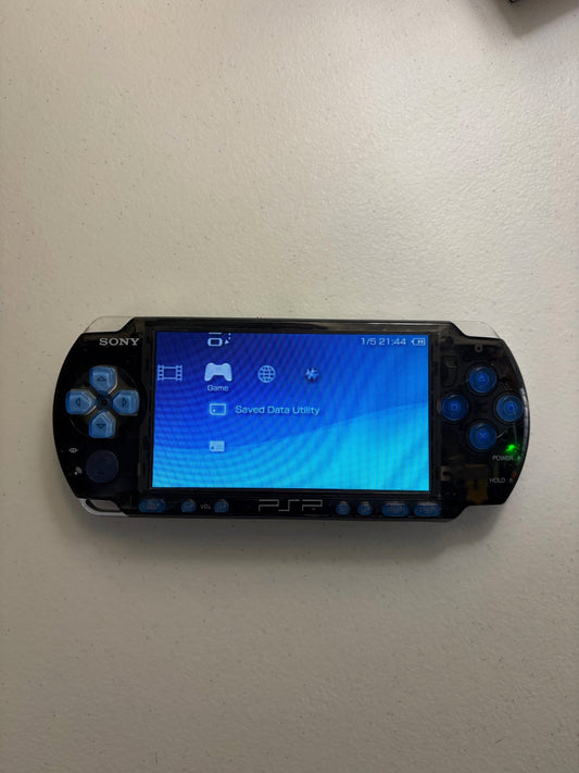 Transparent Black/Blue Buttons Console