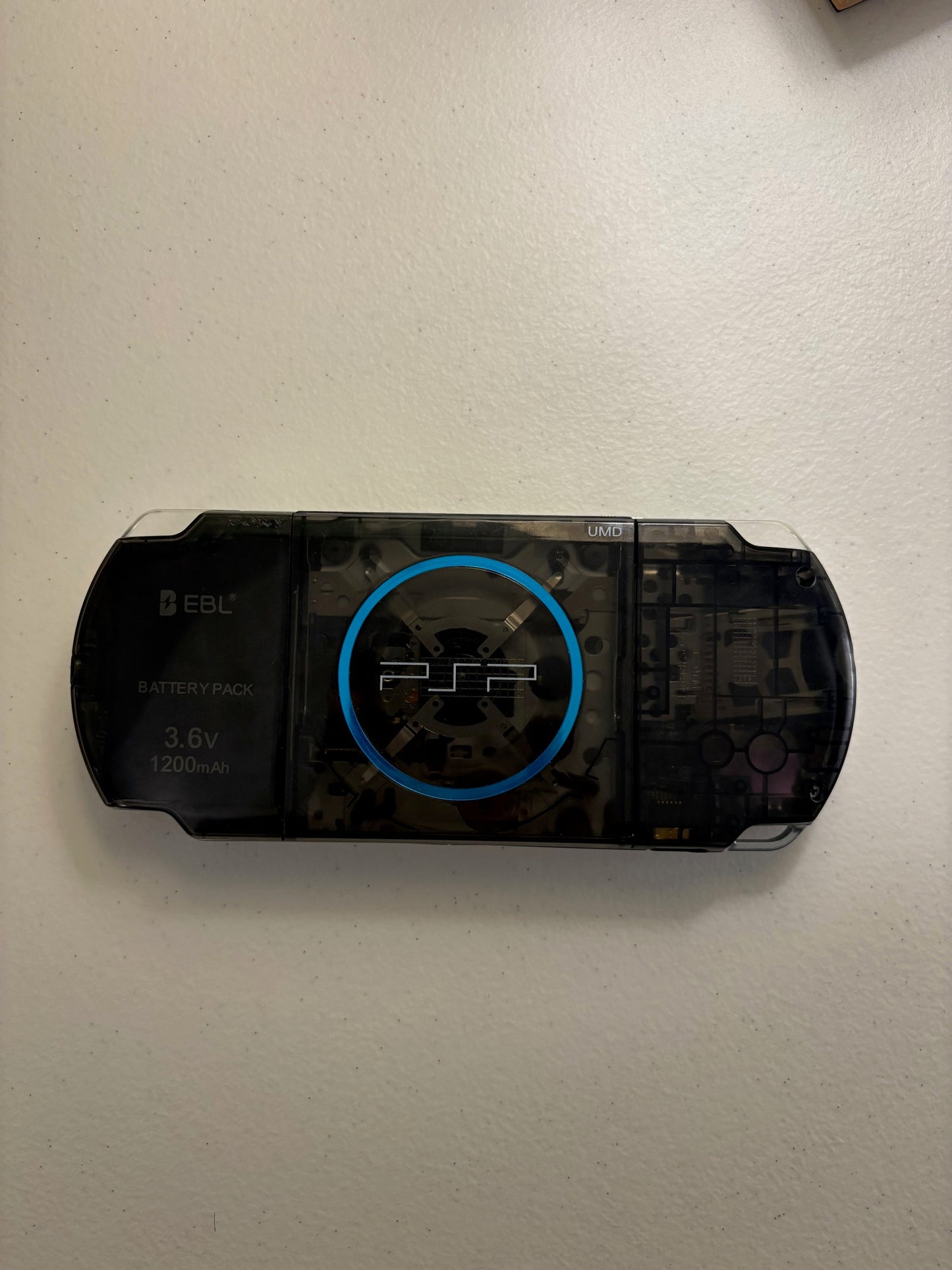 Transparent Black/Blue Buttons Console