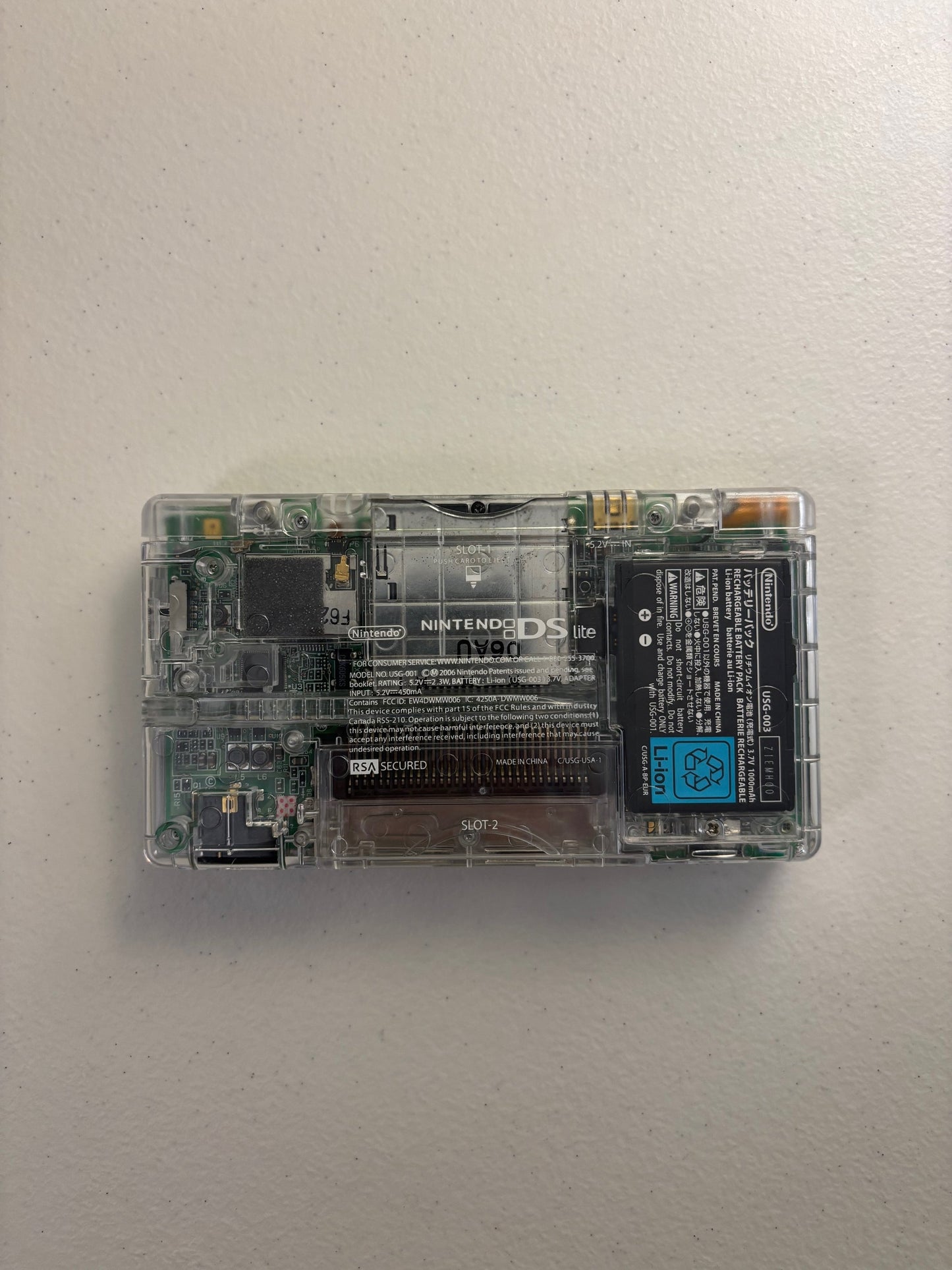 Clear Transparent NDS Console