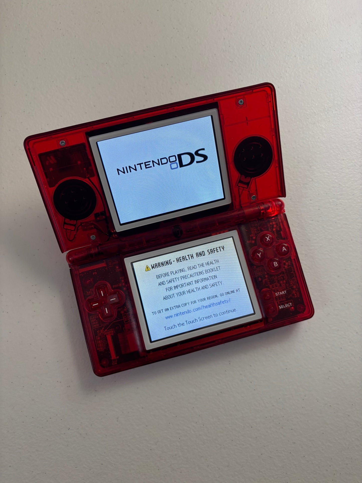 Red Transparent NDS Console