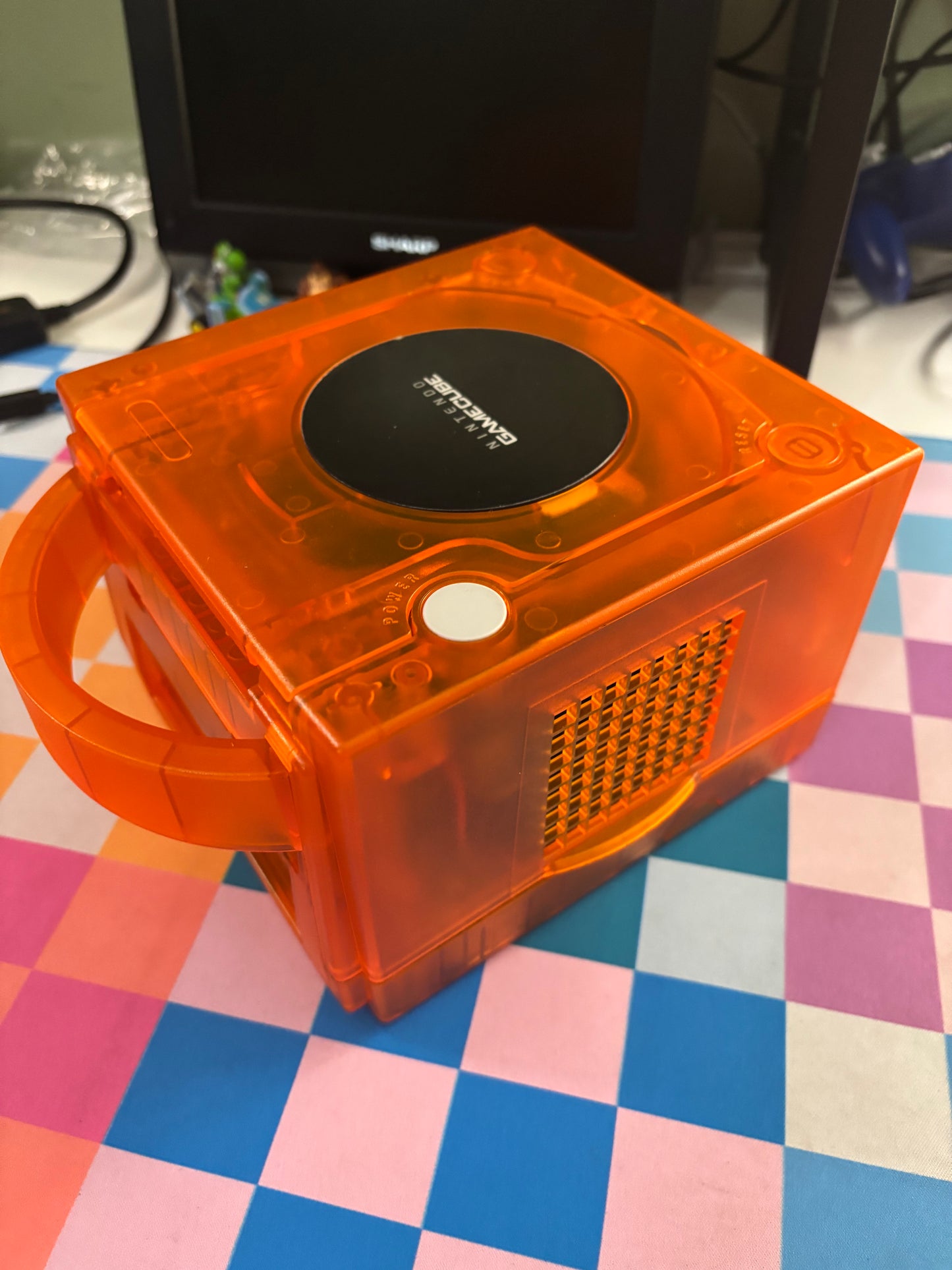 Transparent Orange Gamecube Console 512GB
