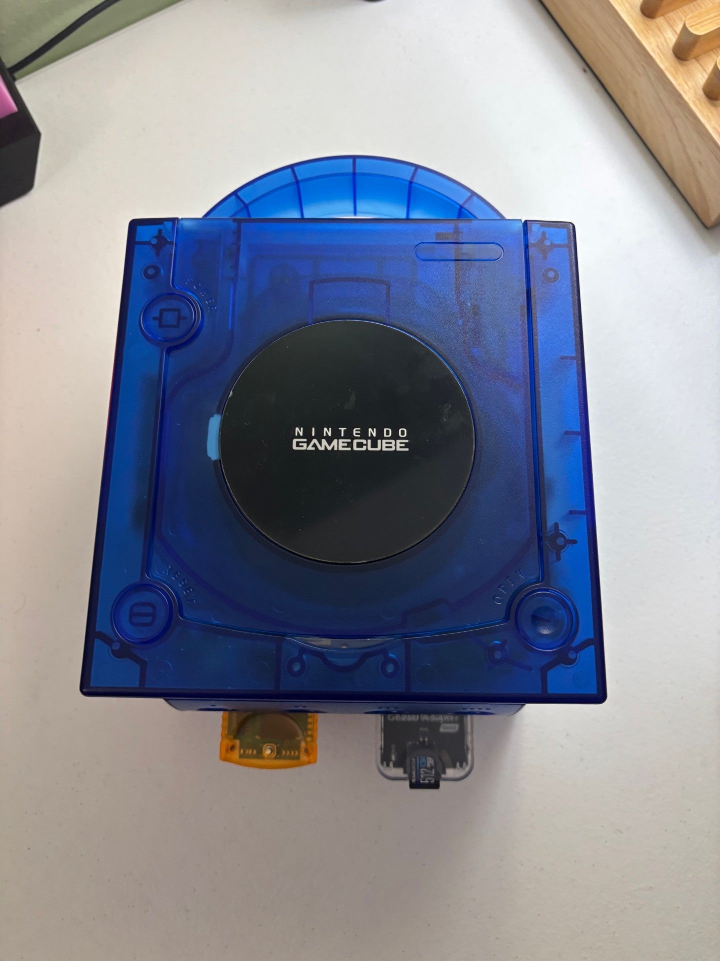 Transparent Blue Gamecube Console 512GB