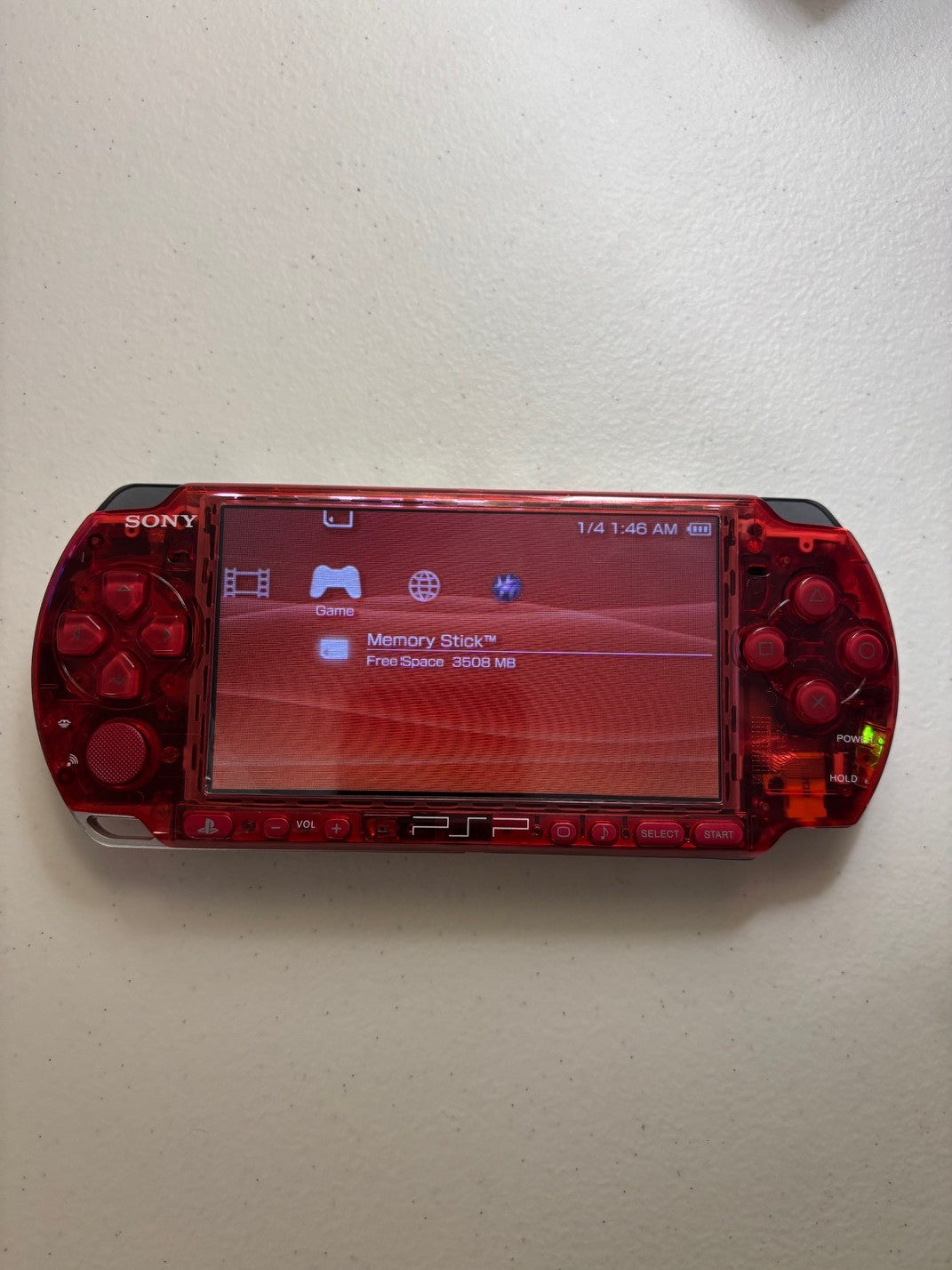 Clear Red/Red Buttons 3000 Console