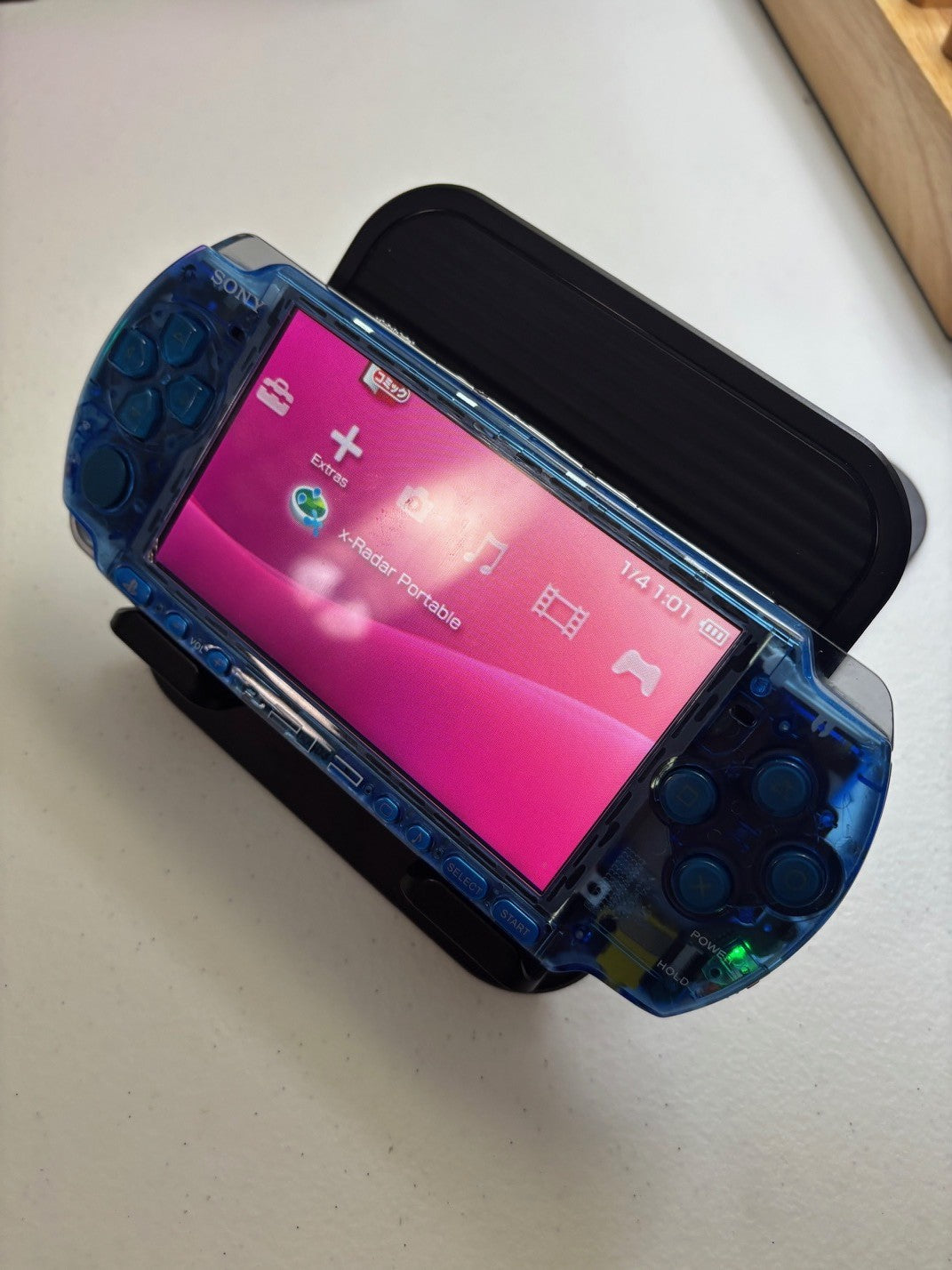 Clear Blue/Blue Buttons 3000 Console