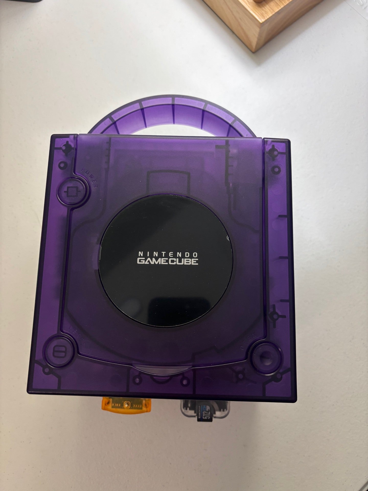 Transparent Purple Gamecube Console 512GB