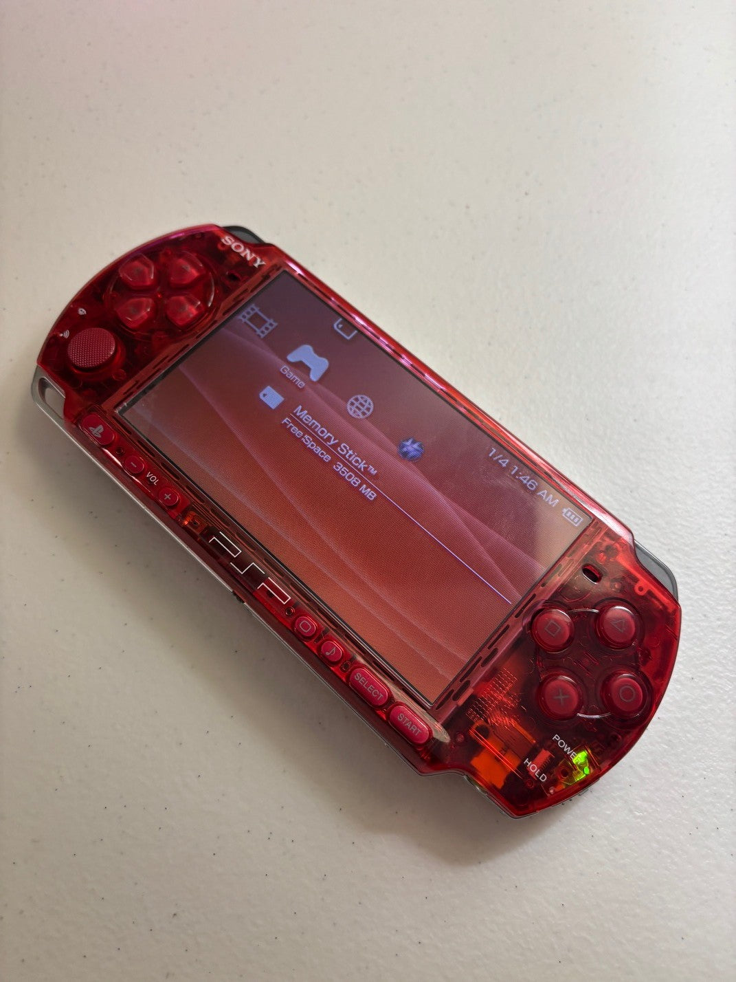 Clear Red/Red Buttons 3000 Console